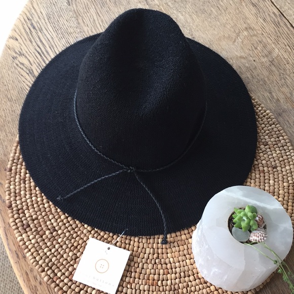 Black Four Buttons Hat San Diego Hat 